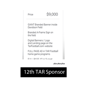12th Tar 2023 Sponsorship Package