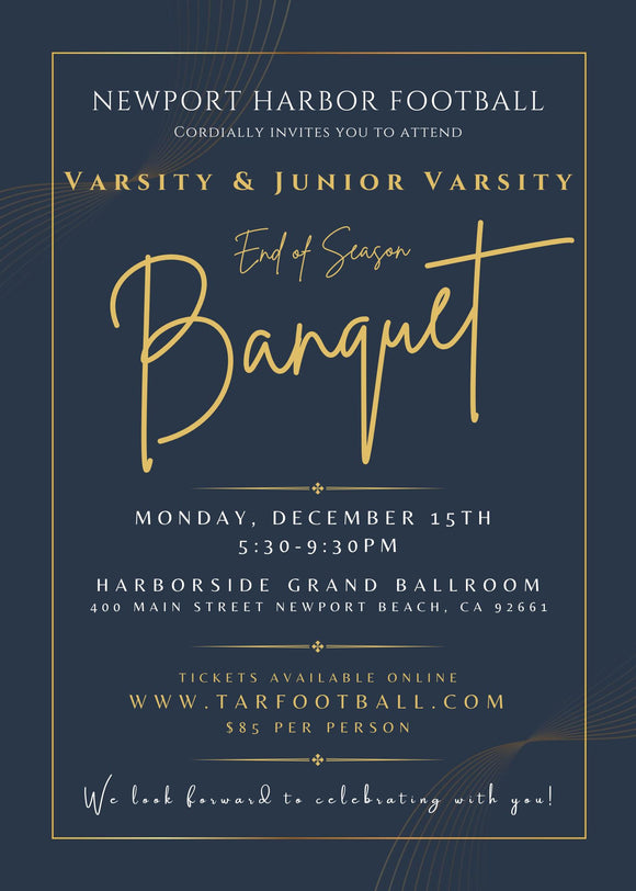 2025 NH Football Varsity/JV Banquet Tickets - MONDAY, December 15, 2025 (5:30PM)