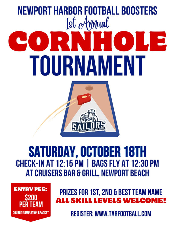 1st Annual NHHS Football Boosters Cornhole Tournament ($200 PER TEAM)
