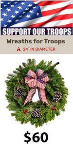 Support Our Troops Wreath