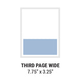 Third Page Wide 7.75" x 3.25"