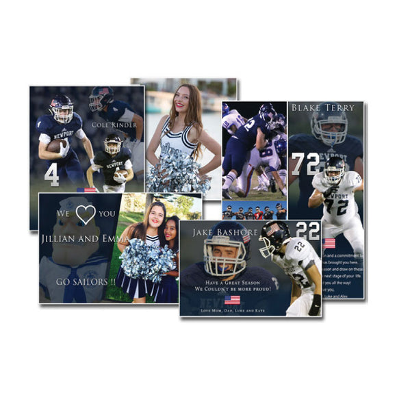 Student Dedication for Football, Cheer, Spirit, Dance or Band